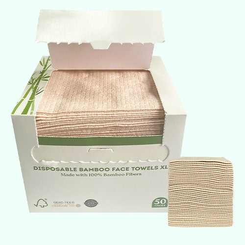 Organic Bamboo Disposable Face Towels