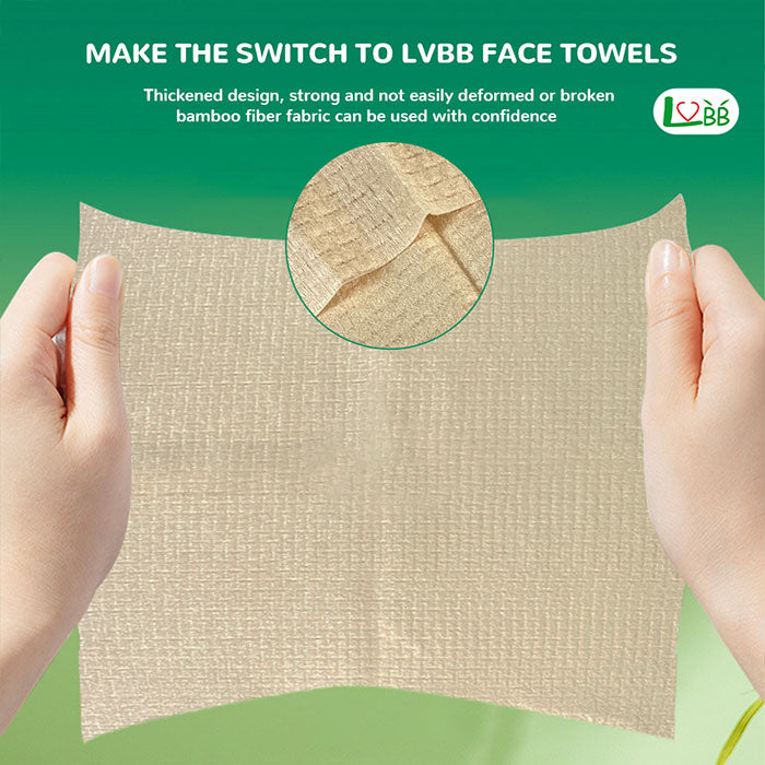 Organic Bamboo Disposable Face Towels
